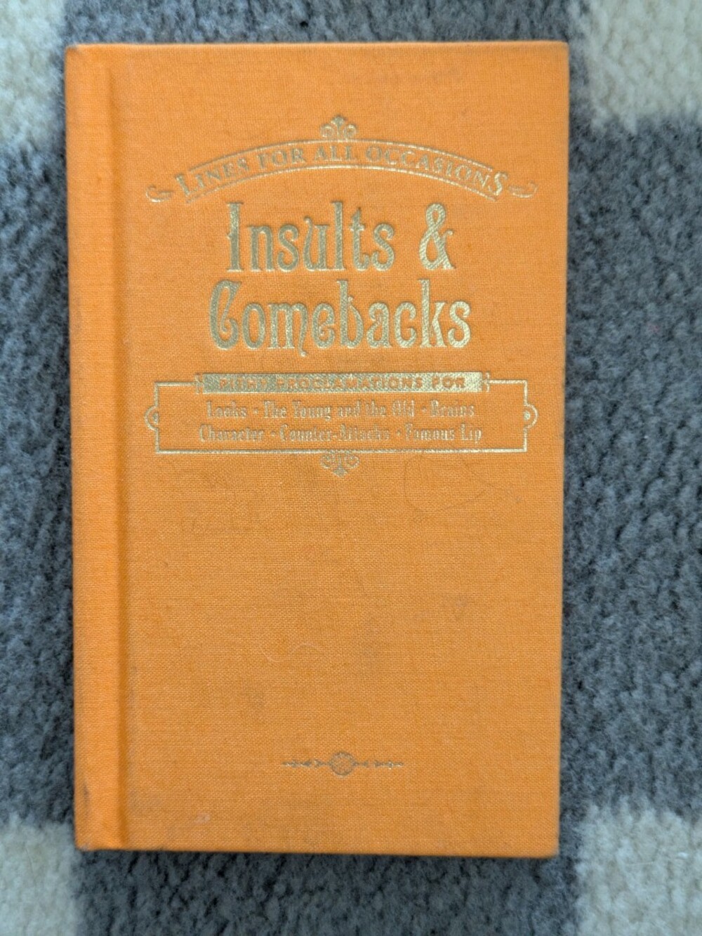 Insults and Comebacks Book Hard cover